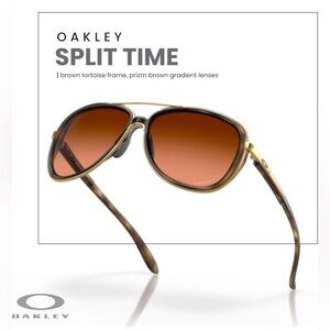 Oakley Split Time Brown Tortoise Sunglasses